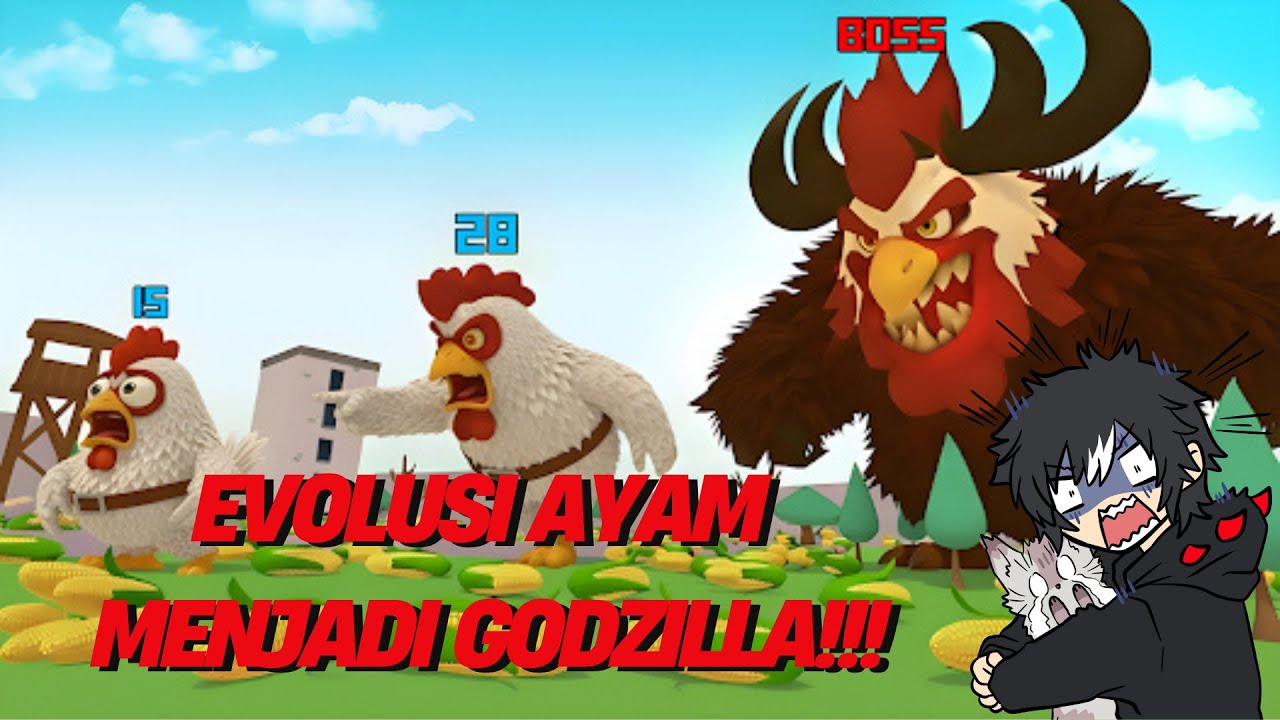 DILUAR NALAR DAN LOGIKA, EVOLUSI AYAM MENJADI GODZILLA!!! - ROOSTER FIGHT