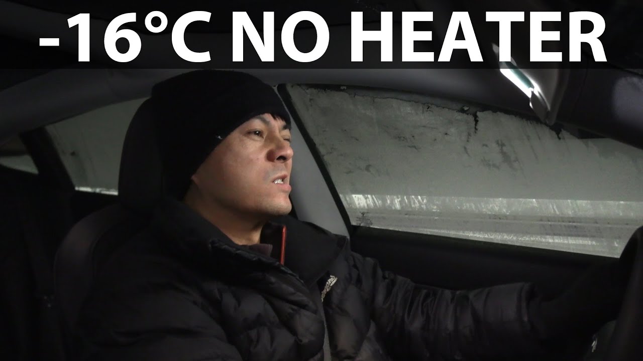 2021 Tesla Model 3 range test in -16°C