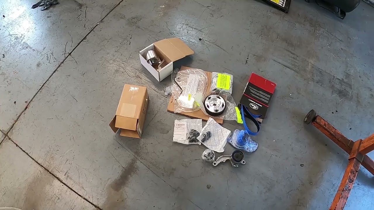 timing belt install on a 2 4 srt4 engine build