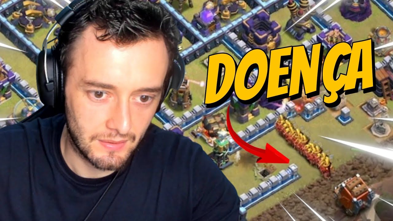 TENTE NÃO RIR NO CLASH OF CLANS #1 - REAGINDO AS MAIORES DOENÇAS QUE JÁ VI NA GUERRA !