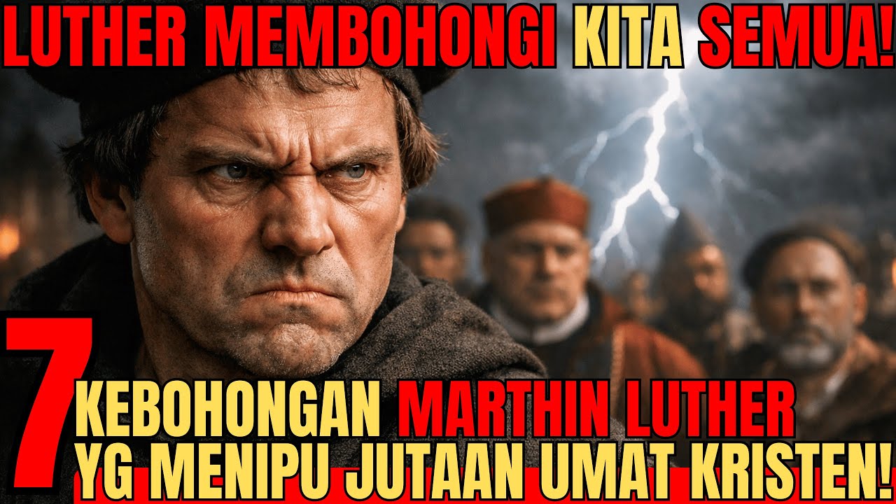 7 KEBOHONGAN MARTIN LUTHER TERUNGKAP❗ MENIPU JUTAAN UMAT KRISTEN! SEJARAH GELAP REFORMASI❗