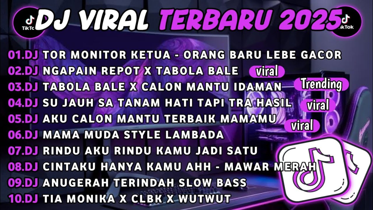 DJ TIKTOK TERBARU 2025||DJ ORANG BARU LEBE GACOR🎵DJ NGAPAIN REPOT X TABOLA BALE FULL ALBUM