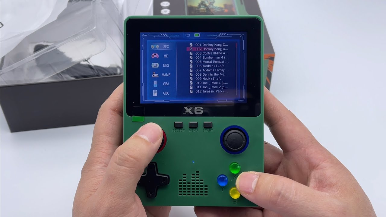 X6 Retro Handheld Game with More Than 10000 games