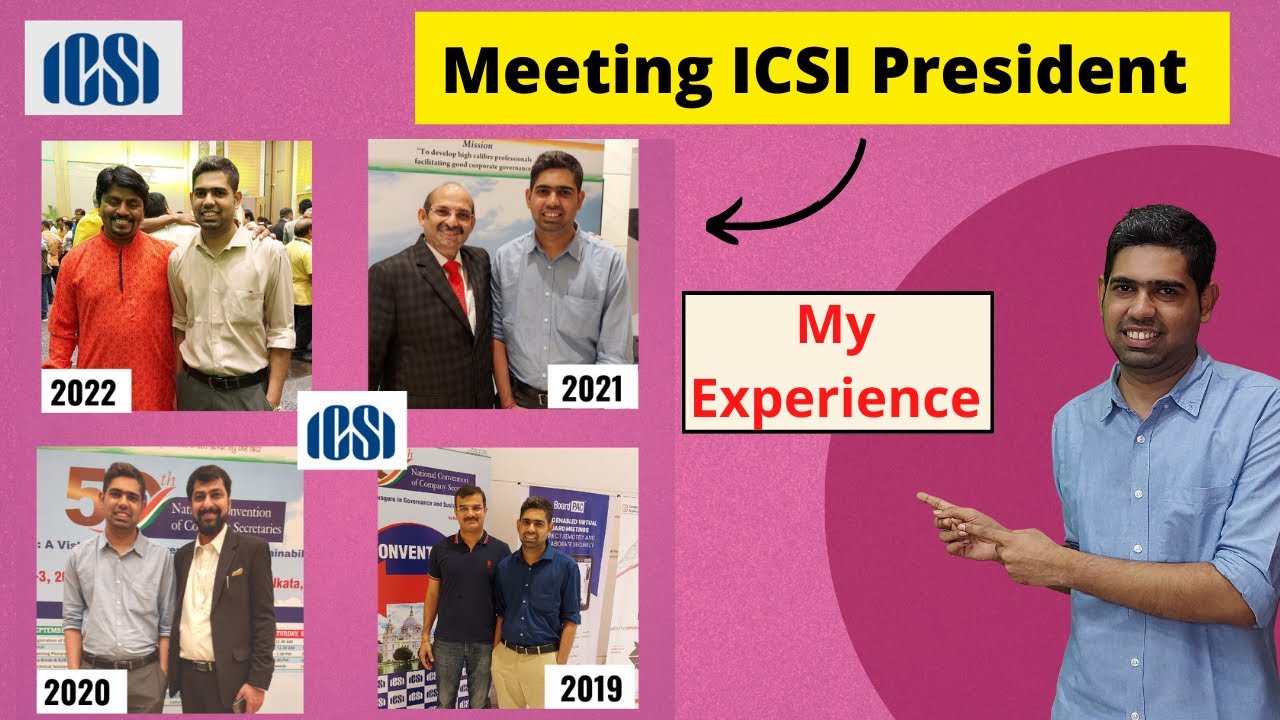 I met ICSI President | My experience | ICSI National Convention | CS Motivation video