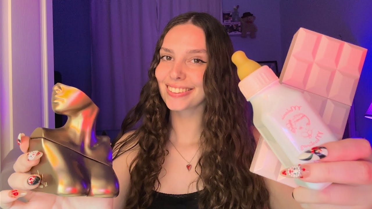 ASMR Celebrity Perfume Show & Tell - Tingly Tapping and Whispers for Sleep