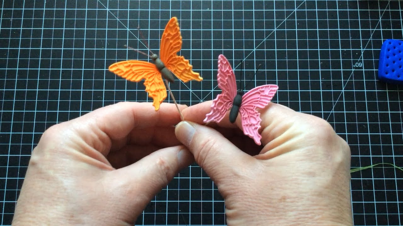 How to make my butterflies from air drying clay.