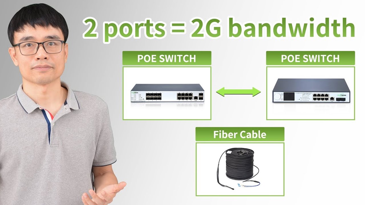 So verbinden Sie zwei Netzwerk-Switche mit Glasfaserkabeln