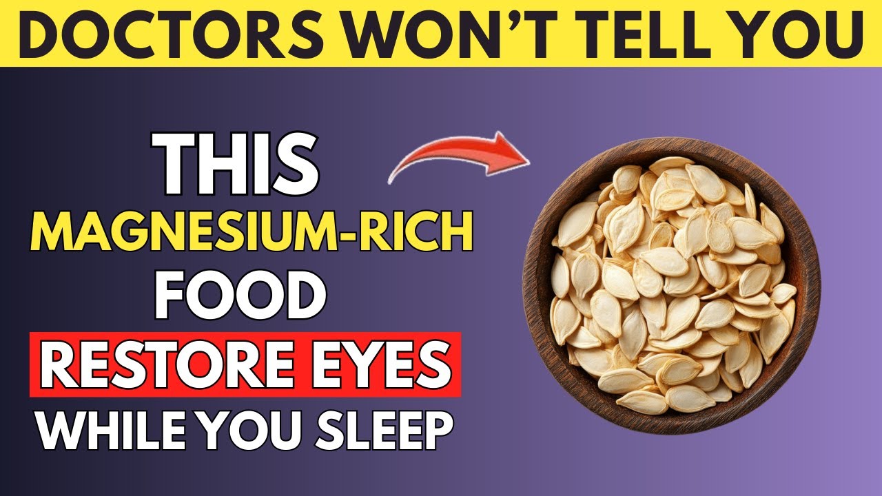 Seniors, Eat These 3 Magnesium Rich Foods to Restore Your Eye Vision While You Sleep | Senior Health