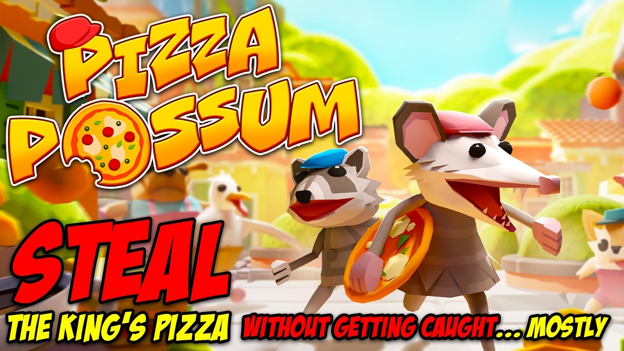Pizza Possum Gameplay: Steal the King's Pizza without getting caught... Mostly!