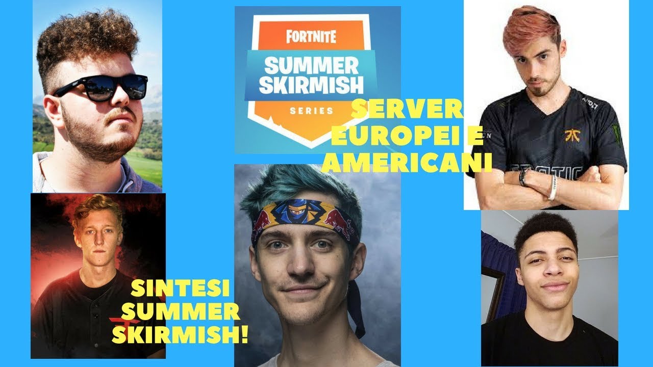 SINTESI SUMMER SKIRMISH! MIGLIORI GIOCATE! SERVER EUROPEI E NA!! (Pow3r, Wizard, Ninja, Tfue, Myth)