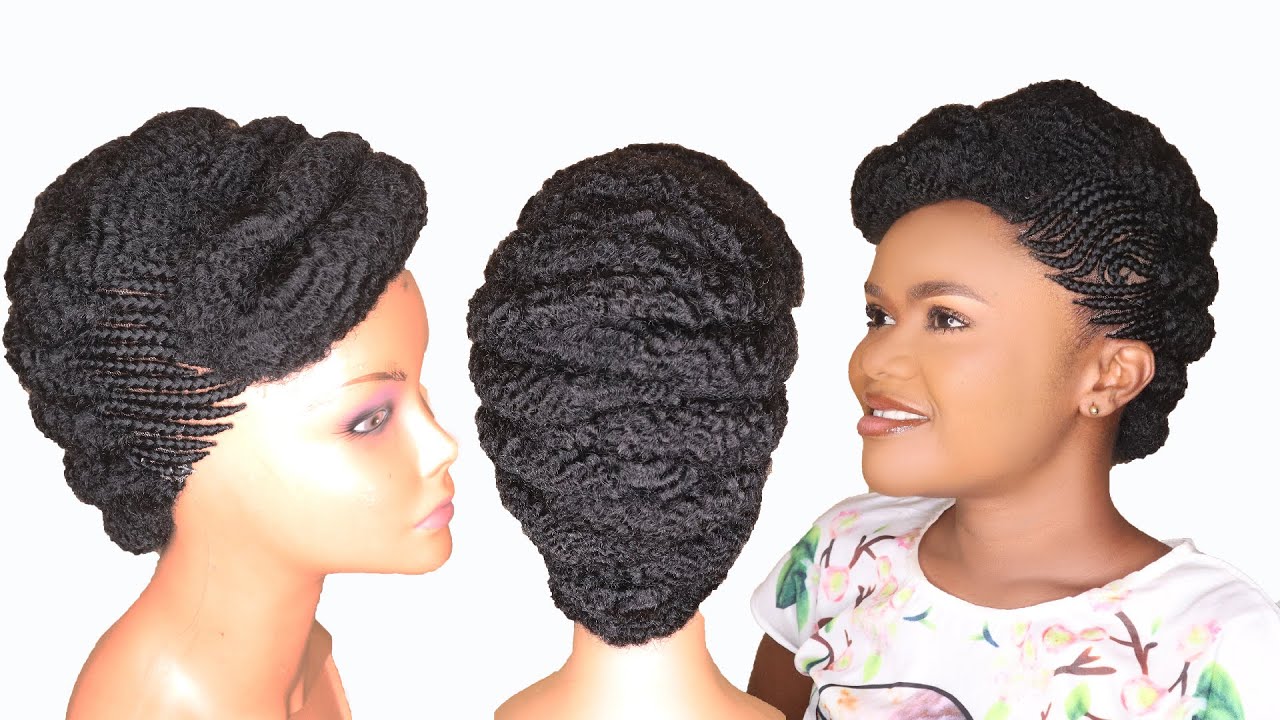 Natural Tuck And Roll Wig Tutorial - Natural Hairstyle