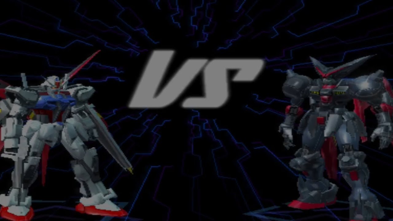 Battle Assault 3 с участием Gundam Seed (PS2) — Aile Strike Gundam против Master Gundam — режим п...