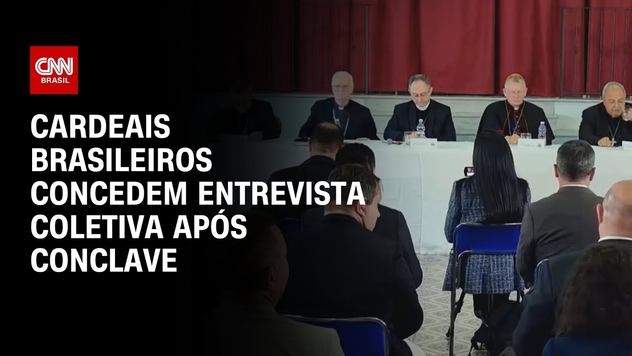 Cardeais brasileiros concedem entrevista coletiva após conclave | BASTIDORES CNN