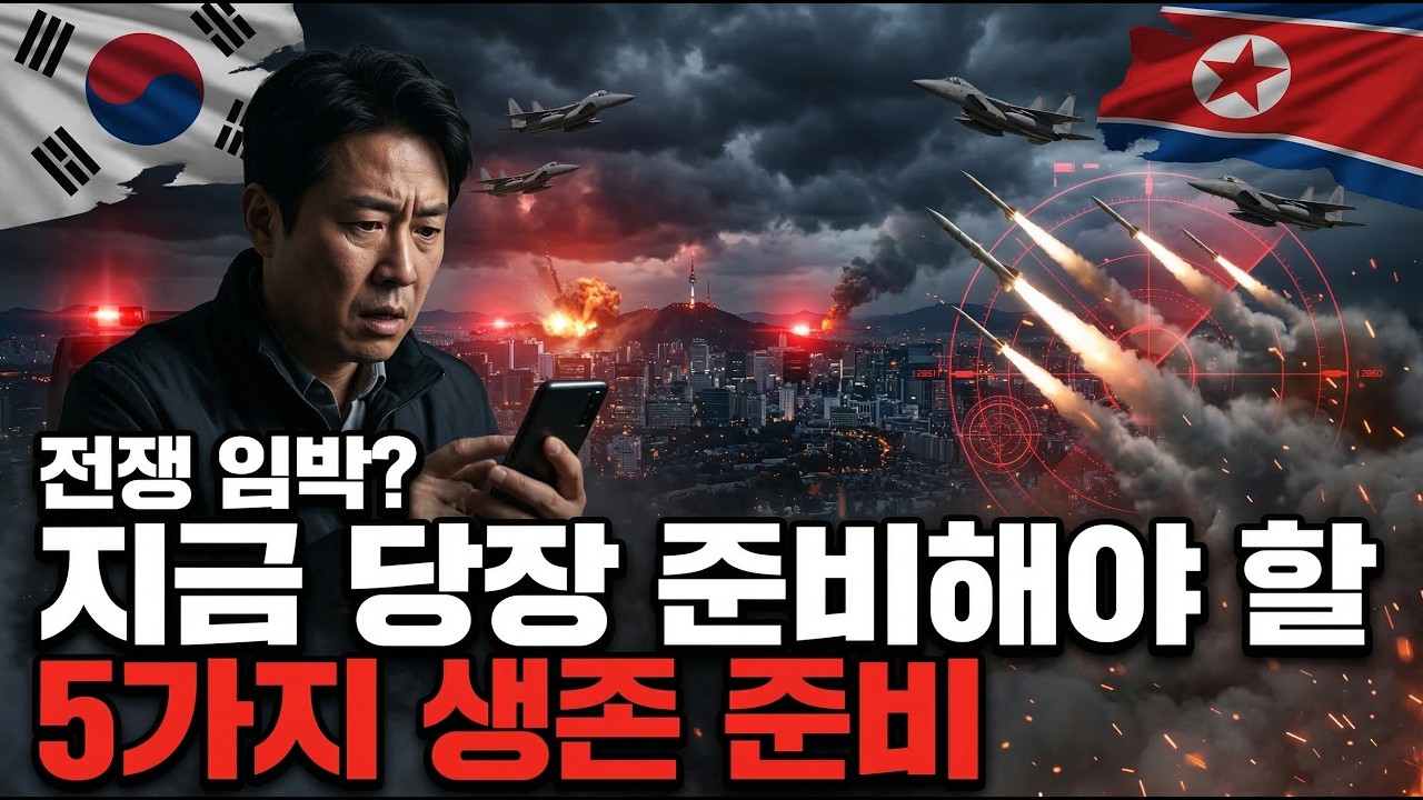 전쟁 나기 전에 한국 국민이 지금 당장 해야 할 준비 5가지