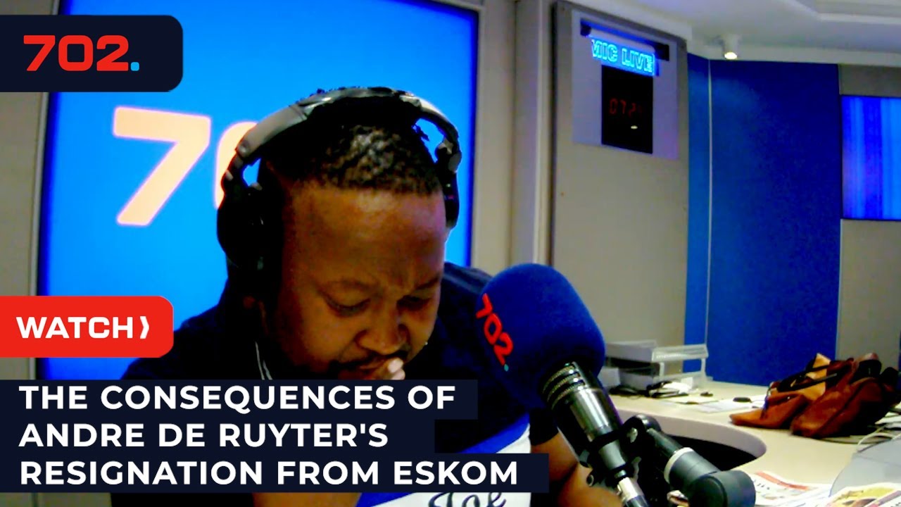 The consequences of Andre De Ruyter's resignation from Eskom
