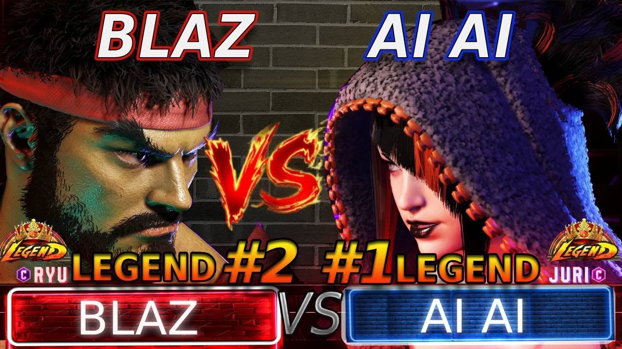 🔥 SF6 ▰ BLAZ  ( RYU ) VS AIAI ( JURI  )   ▰🔥 Street Fighter 6 RANKED MATCH
