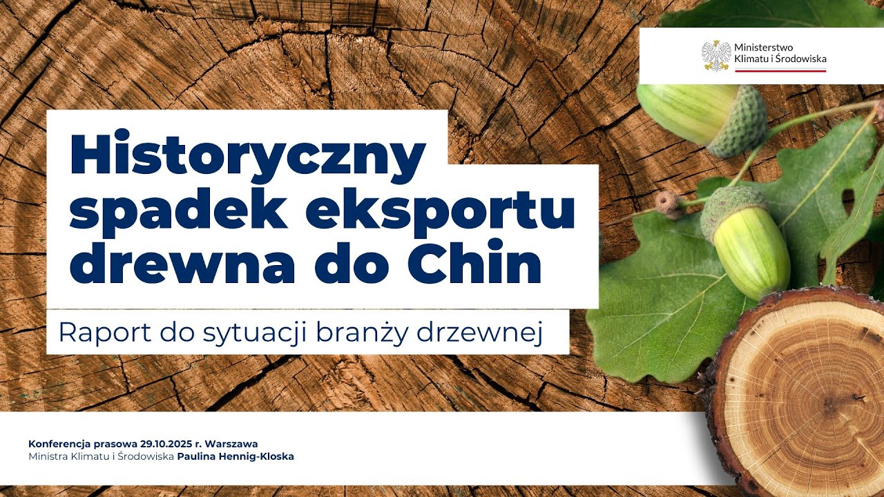 Raport o sytuacji branży leśno-drzewnej - konferencja z udziałem ministry Pauliny Hennig-Kloski