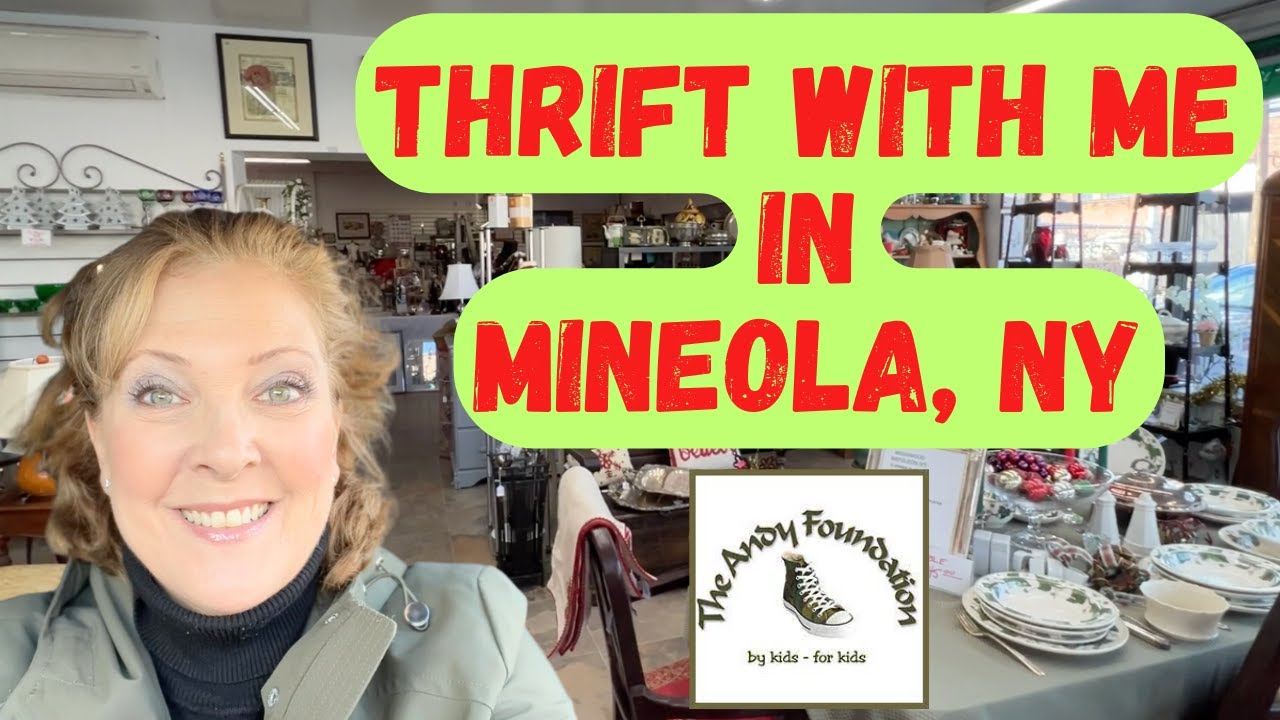 Thrift With Me in Mineola at The Andy Foundation Yard Sale Shop!