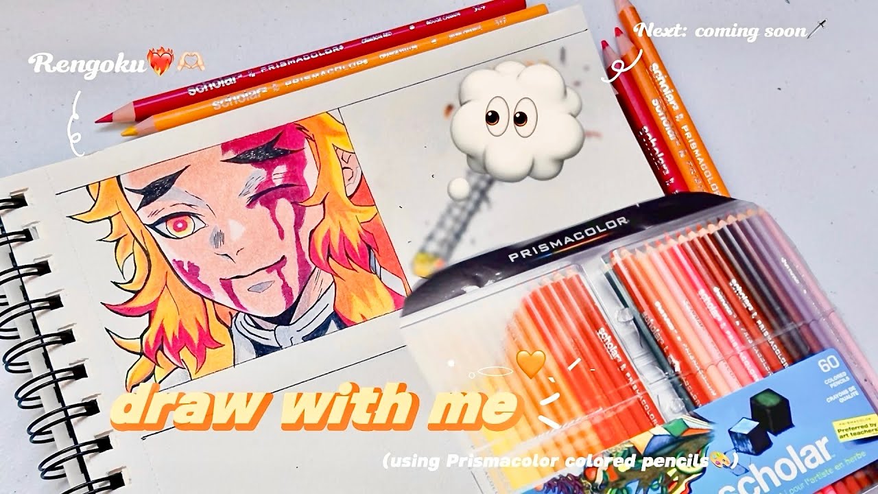 ❤️‍🔥Draw With Me / (●v●)​ Rengoku Kyojuro Drawing Process (Part 1) / ✨🔥煉獄杏寿郎を描く/ 鬼滅の刃