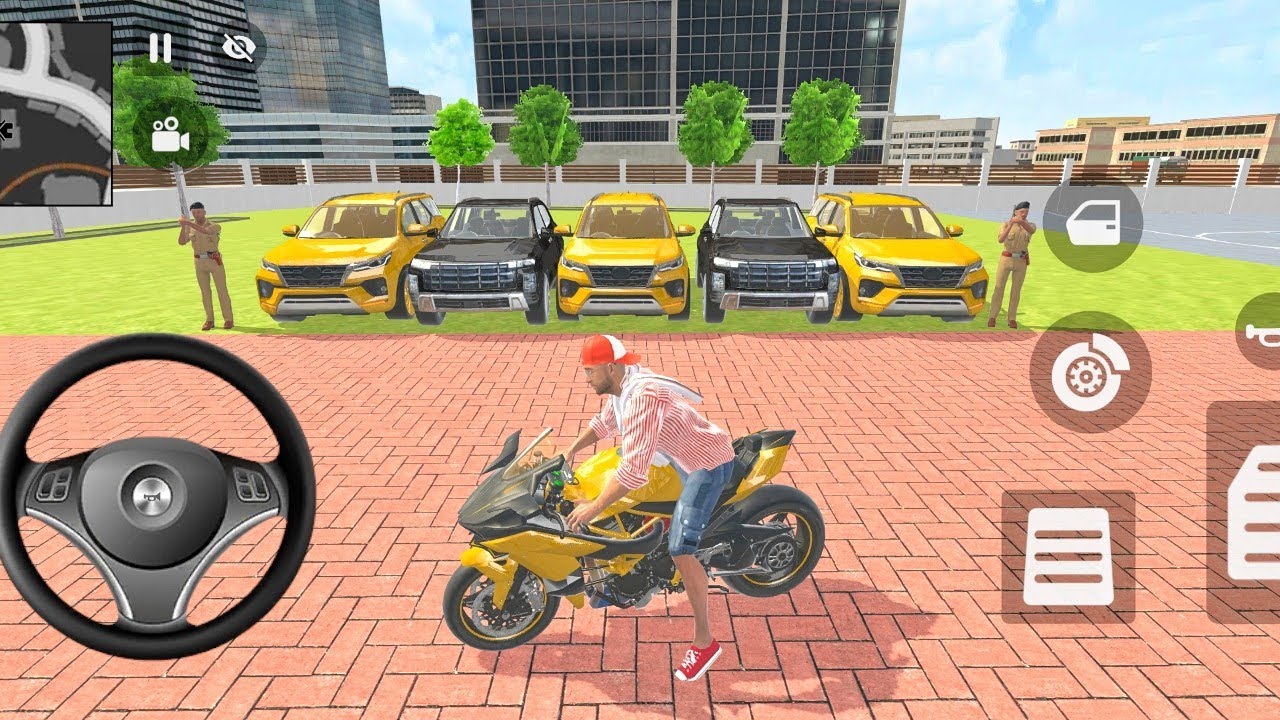 🎮 Franklin order by two Thar & Fortuner golden 🏆 & black ⚫ car in Indian 🇮🇳 bike Theft simulator 🎮