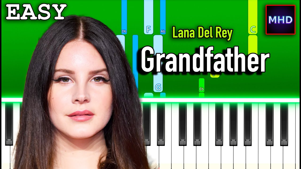 Lana Del Rey - Grandfather please stand on the shoulders - Piano Tutorial [EASY]