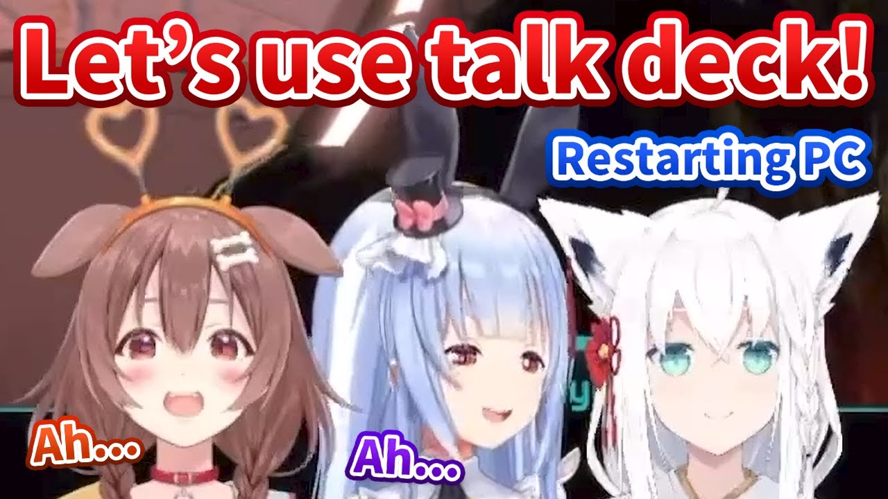 Pekora and Korone's conversation turns awkward after Fubuki leaves the voice chat [Hololive/Eng sub]