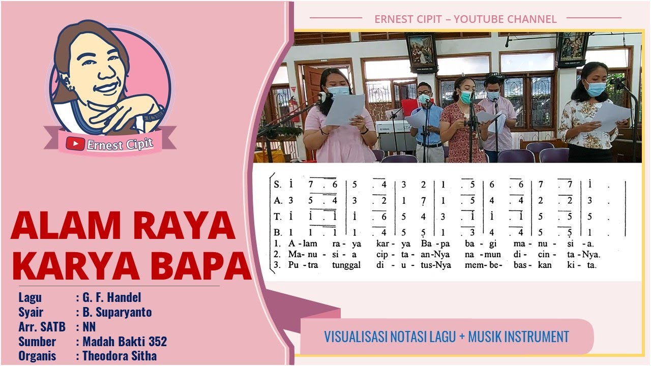 Notasi Angka Lagu ALAM RAYA KARYA BAPA SATB | Choir Lagu Natal