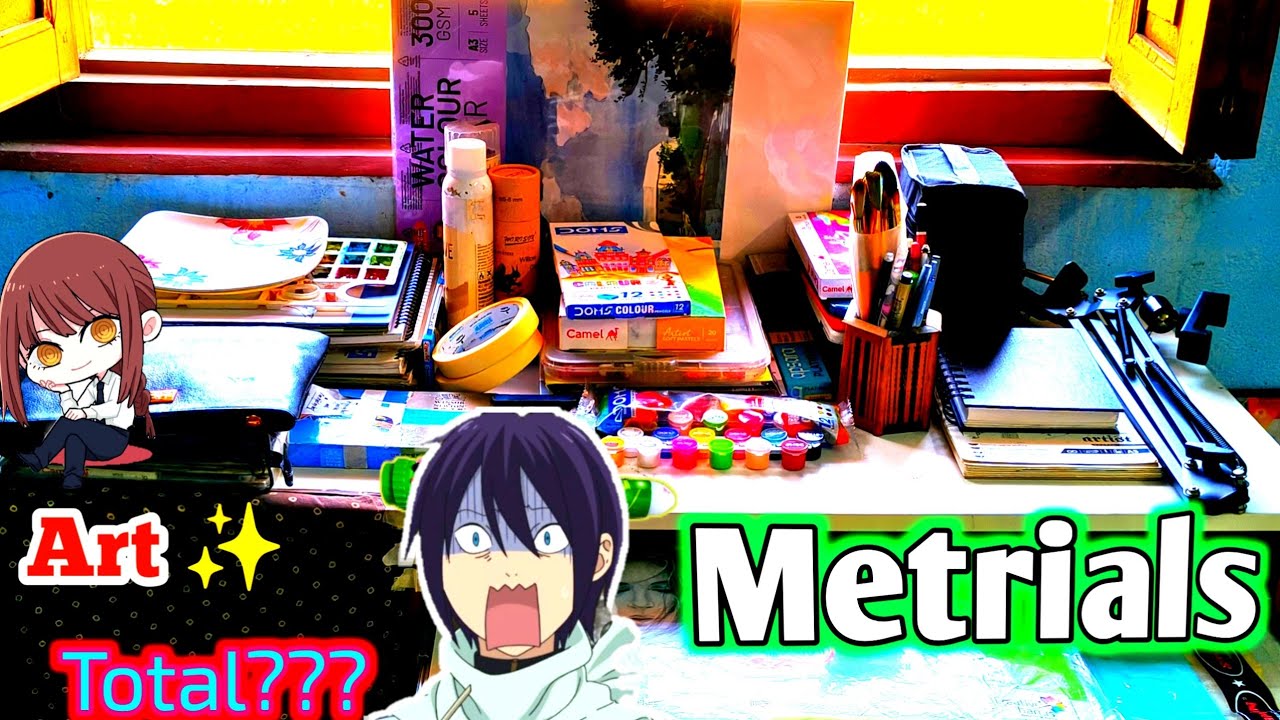 🎨 All My Art Materials | 20+ Drawing & Painting Supplies I Use | Sayan Art’s