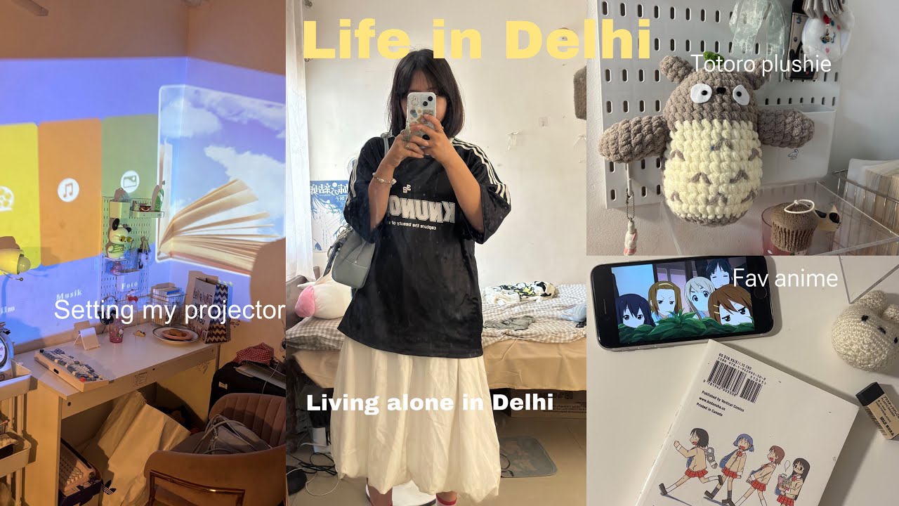 Living alone in Delhi 🍰|| Uni vlog , calm morning routine , shopping and hauls