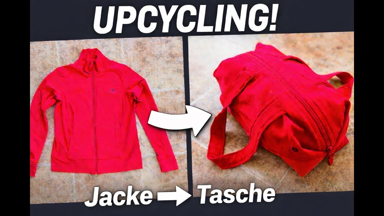 Aus alter Jacke eine Tasche nähen | Geniales Upcycling DIY ♻️