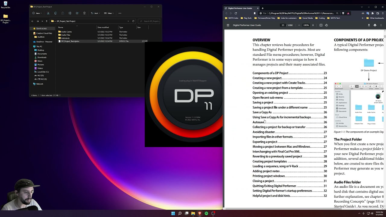 Digital Performer 11 - Project Folder and Save Basics