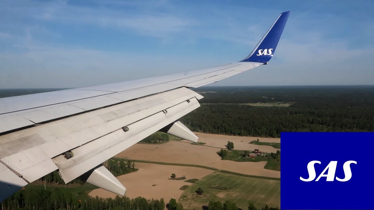 [Onboard] SAS Boeing 737-700 landing ✈ Stockholm Arlanda