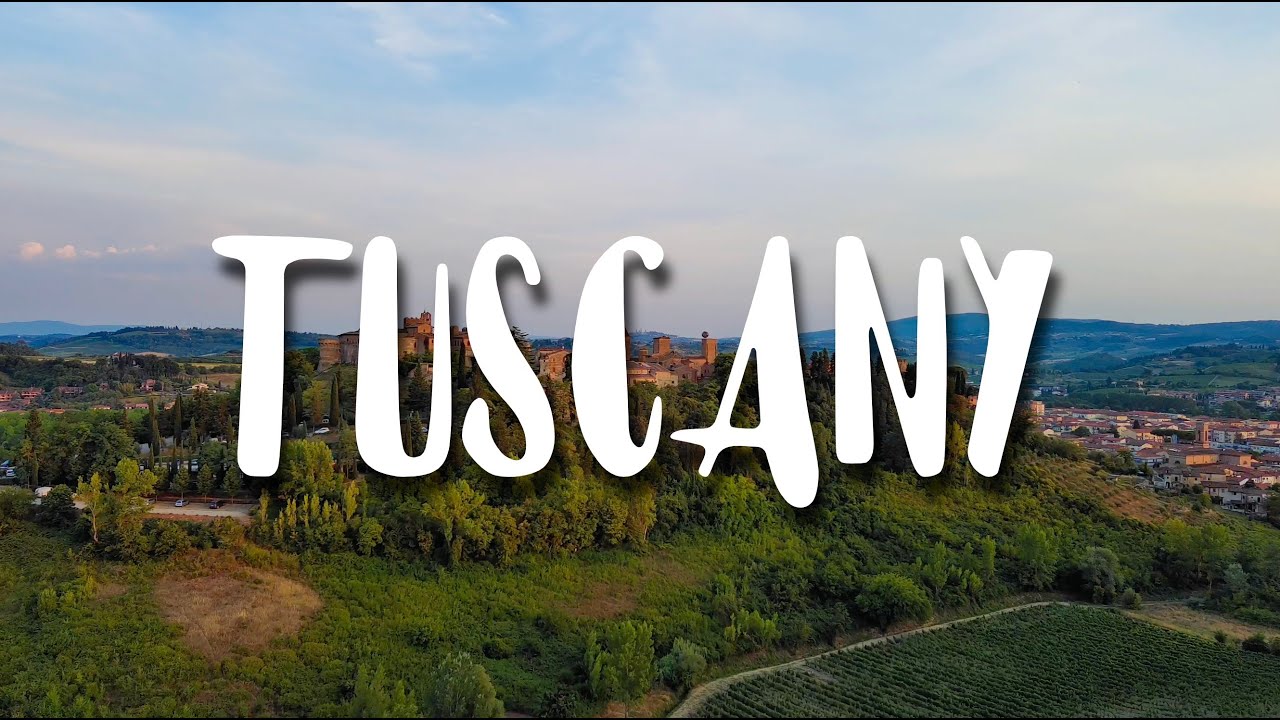 TUSCANY - ITALY 🇮🇹 San Gimignano, Siena, Montepulciano, Cortona - 4K Drone Footage