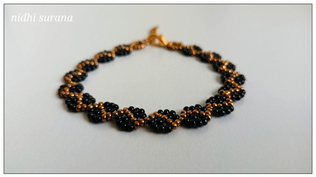 ZigZag Lines, Necklace/Bracelet with seed beads/Magnifiques bijoux en perles/Pulsera Tutorial diy