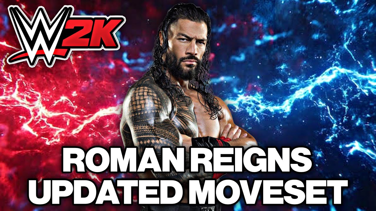 WWE 2K25 | Roman Reigns Updated Moveset + Realistic Base Superstar Settings