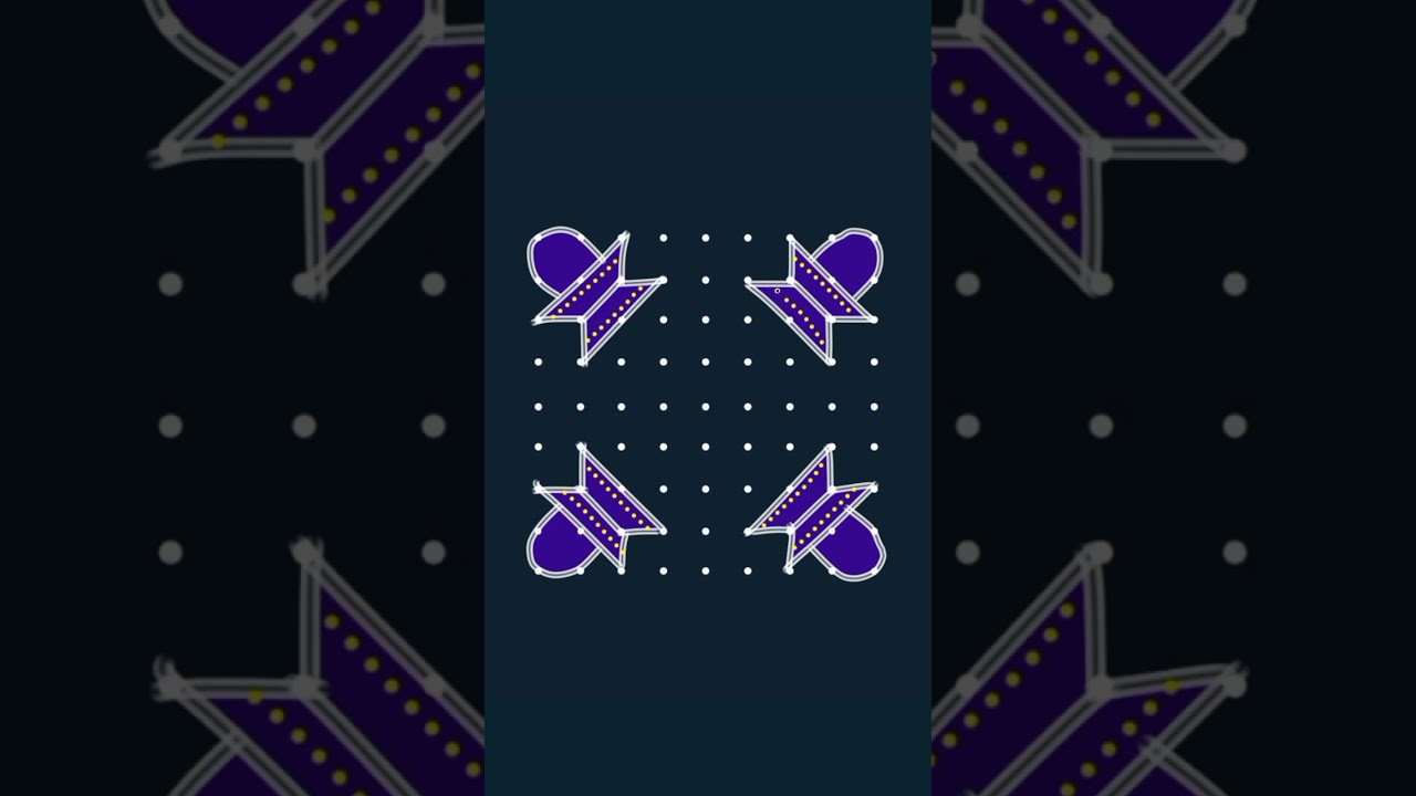 9*9 Dots Mahashivratri Rangoli Designs 🌷 Shib Linga Rangoli 🌷 Shivratri Muggulu 🌺 Simple Design#art 