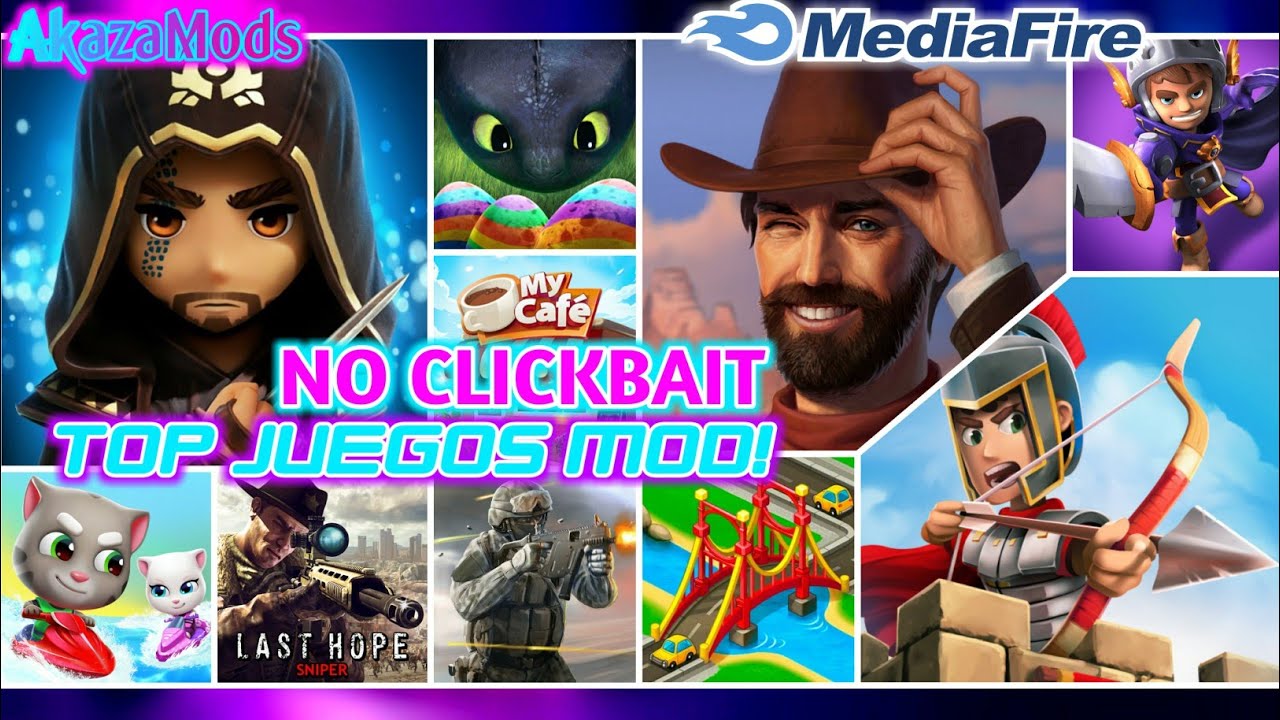 TOP 10 JUEGOS HACKEADOS PARA ANDROID 2020 | AkazaMods