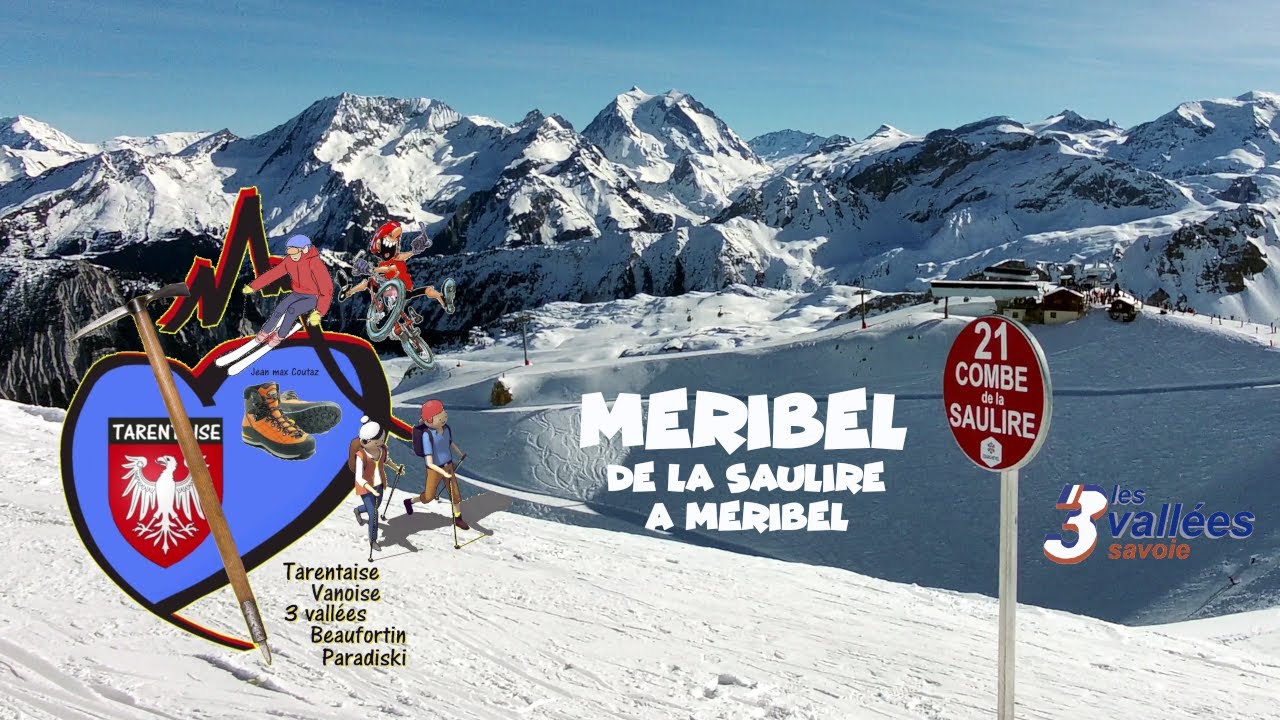 3 Vallées, Méribel, descente Saulire