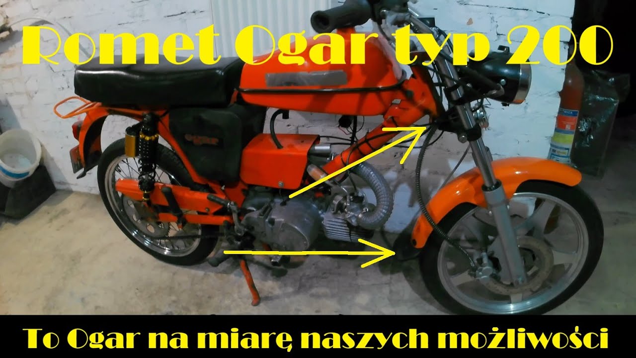 Romet Ogar typ 200 - modyfikacja zawieszenia i hamulca cz.2 (ostatnia)