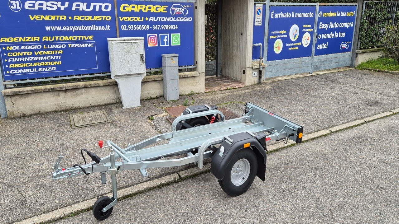 CARRELLO RIMORCHIO PORTAMOTO Ellebi - Brenderup  LB M 300 SF ammortizzato