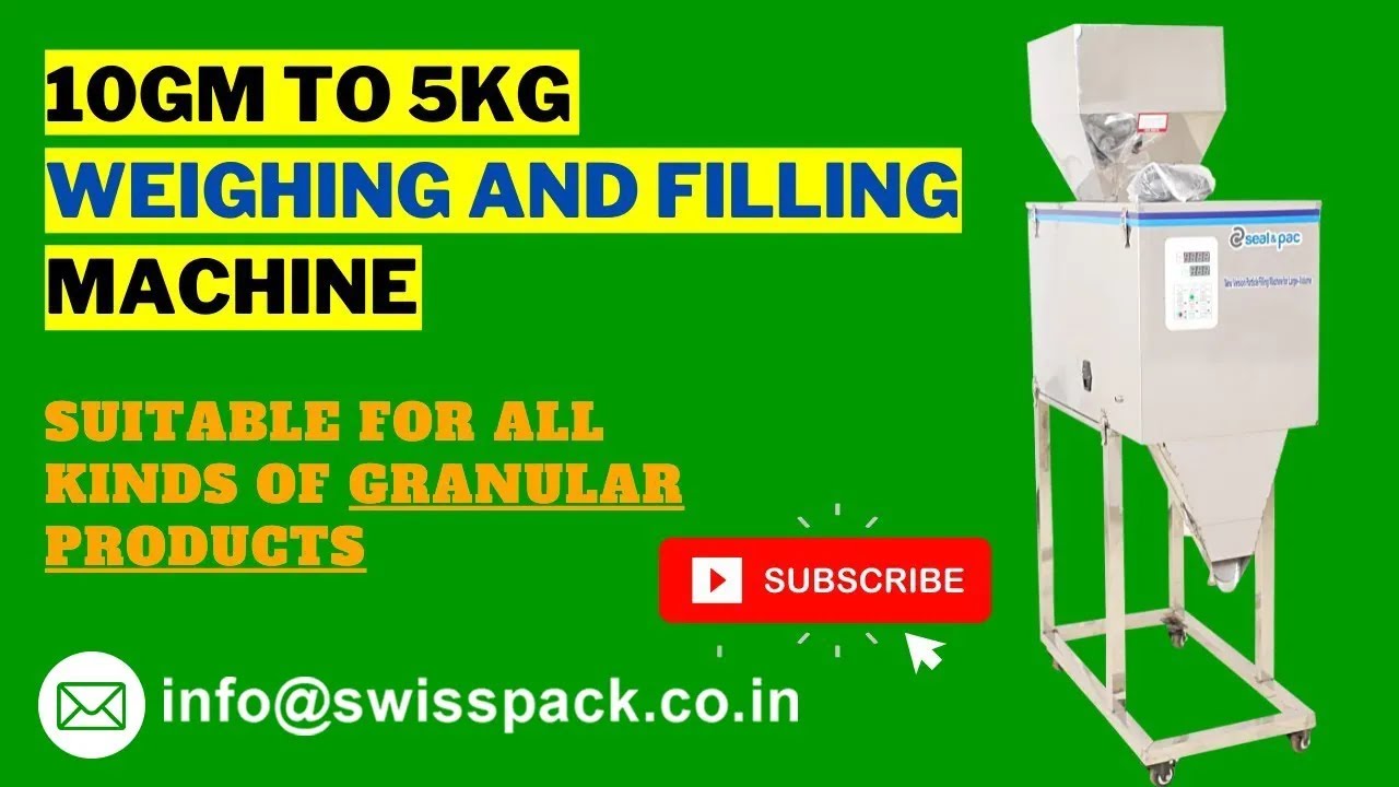 Weighing and Filling Machine (From 10gm - 5kg) | For Packing Granules | Lowest Cost