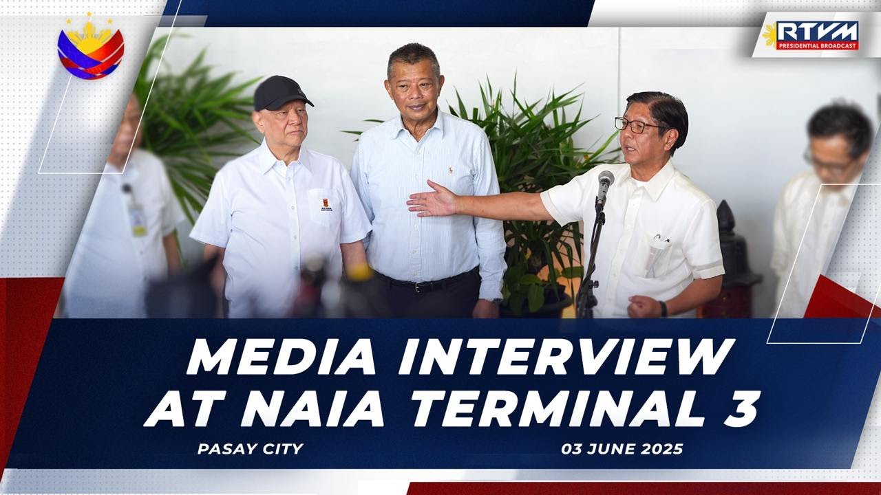 Media Interview at NAIA Terminal 3 06/03/2025