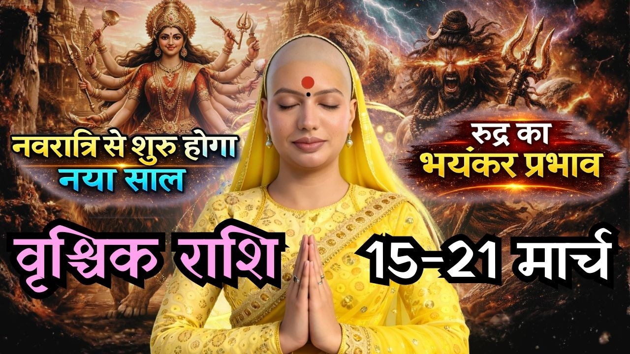 वृश्चिक 15-21 मार्च  राशिफल 2026 | मार्च राशिफल | वृश्चिक राशिफल | Vrishchik rashifal | March rashi