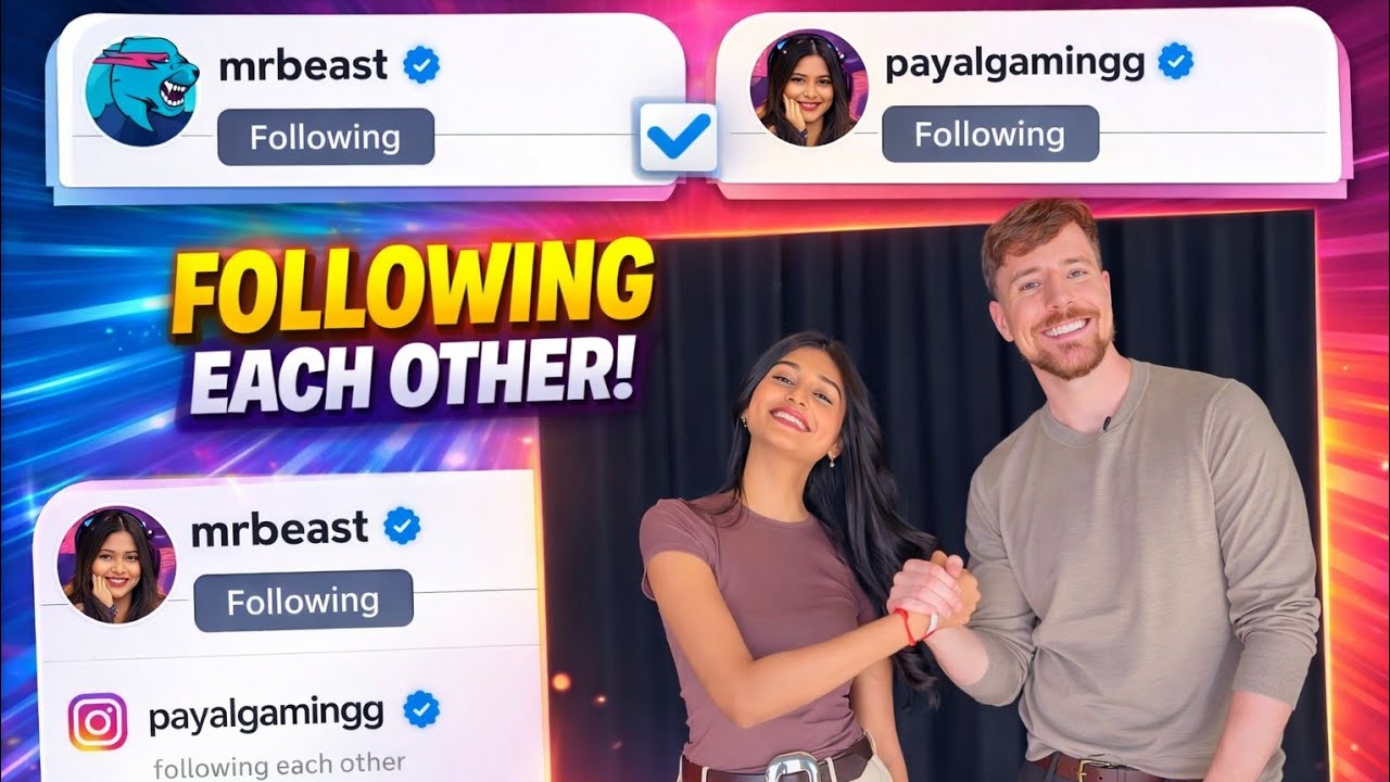 Mr Beast x Payal Gaming collaboration | New Video 