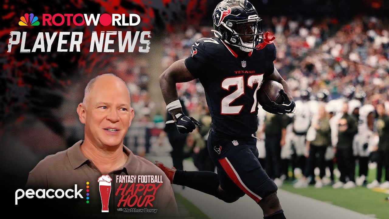 Who can fill void for Texans if Woody Marks is out? | Fantasy Football Happy Hour | NFL on NBC