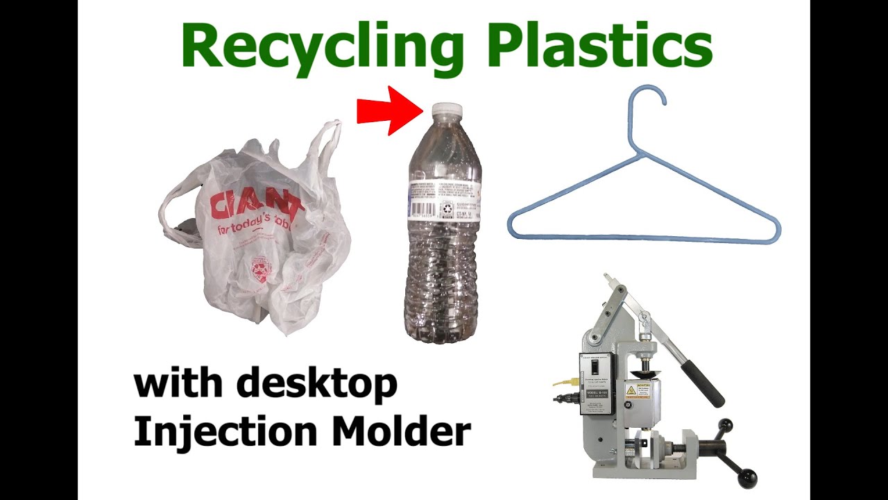 Recycling Plastics with desktop Injection Molder 