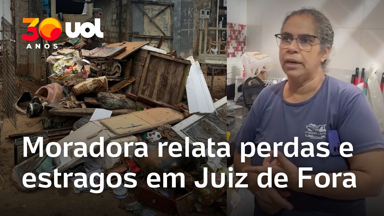 Moradora de Juiz de Fora relata estragos das chuvas: 