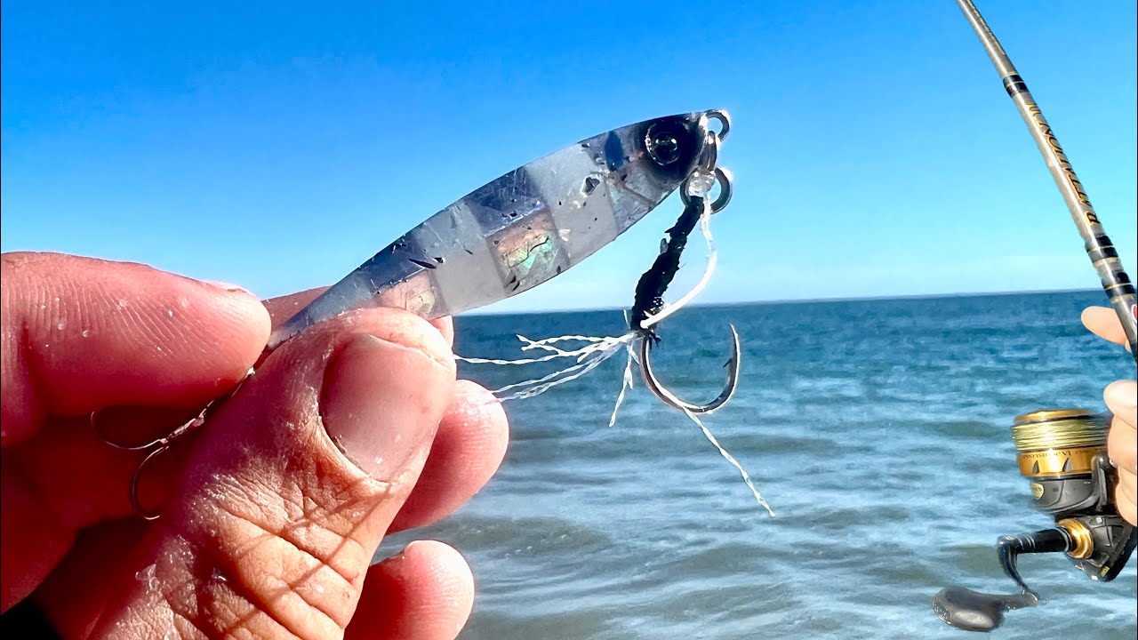 Tossing Jigs Off The Beach For Whatever Bites! (Catch, Clean, Cook)