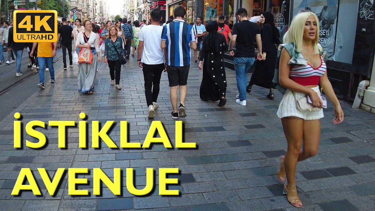 ISTIKLAL Taksim Walking Tour 4K UHD 50fps | istiklal street ISTANBUL TURKEY