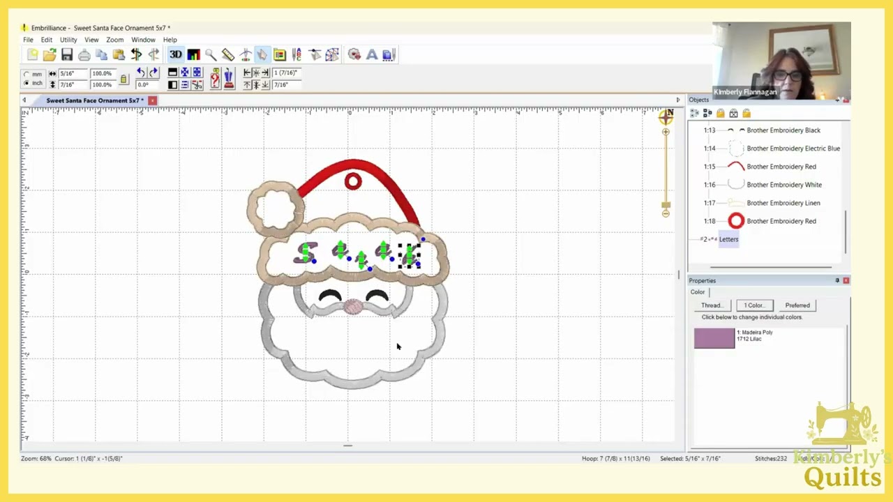 Как персонализировать дизайны JuJu Santa Face — 2025 с помощью Embrilliance